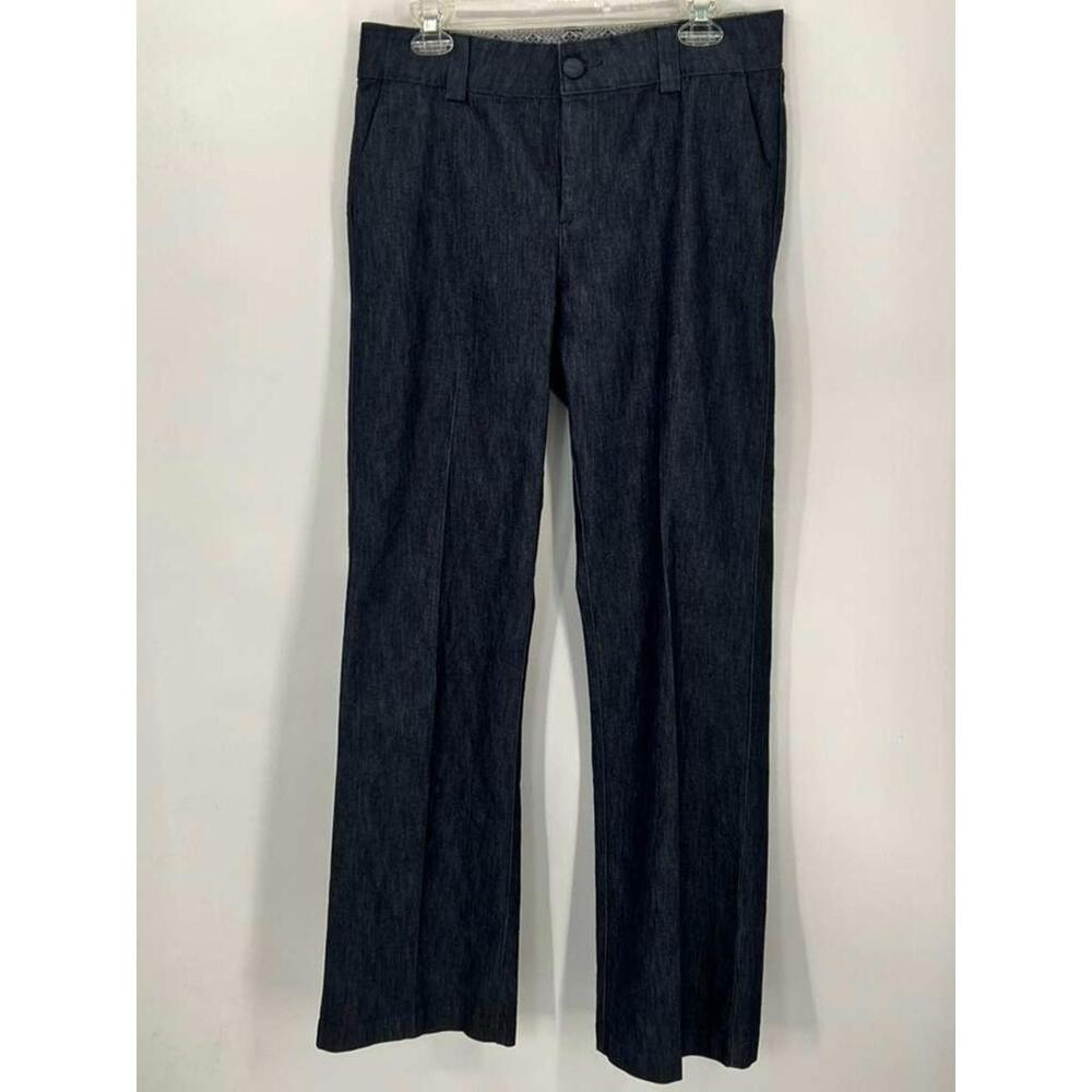 Classic‎ Dark Denim Pants Straight Leg Size 8 Cotton Blend